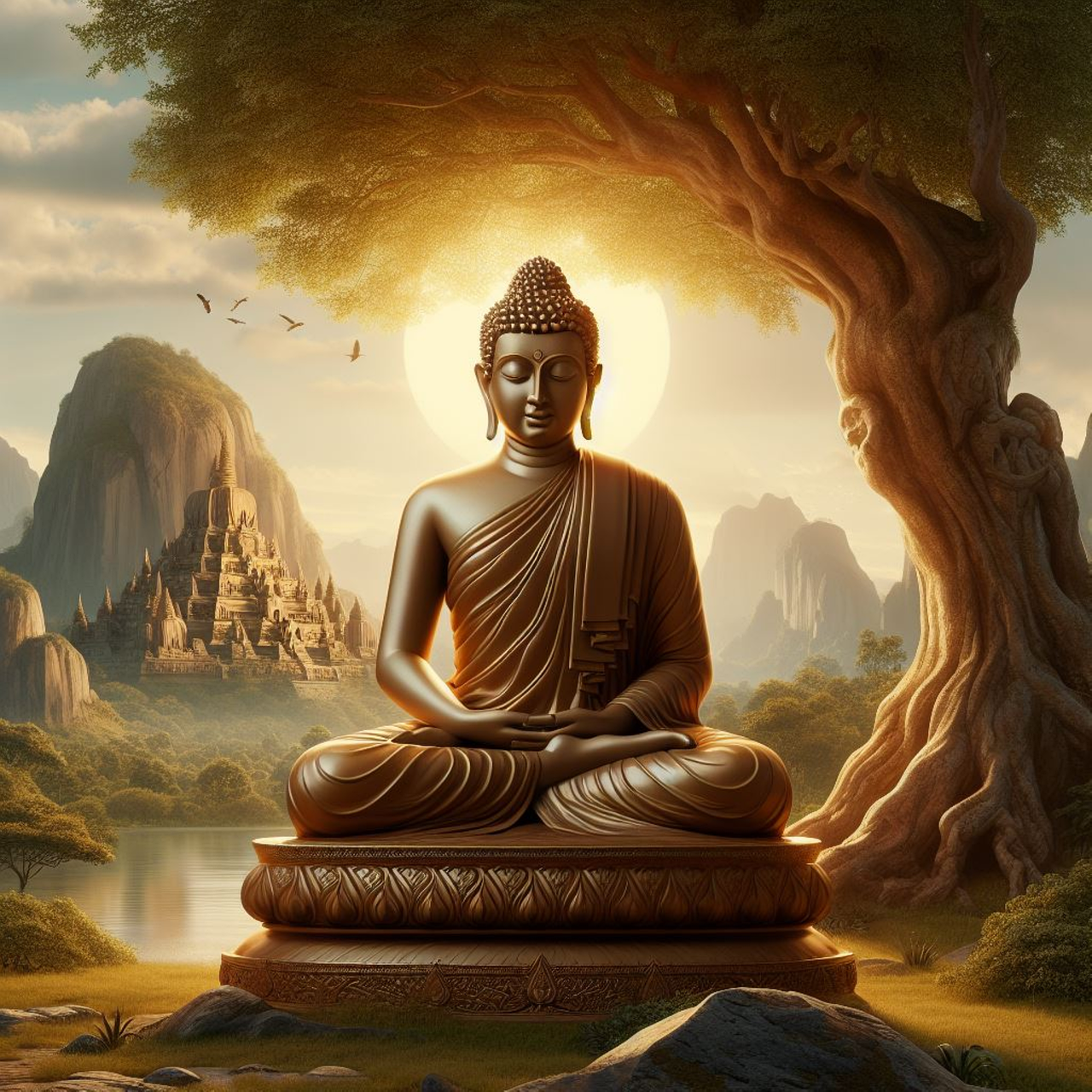 Buda meditando: símbolo de paz interior, bioenergía y equilibrio emocional en la plataforma de bienestar AAPMental